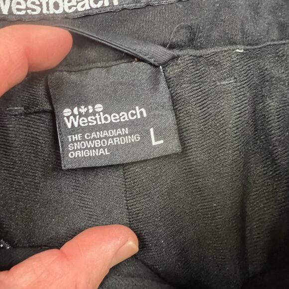 Westbeach Snowboarding Pants Mens Large Black Classic 10k Series Lined Basecamp - Picture 6 of 16